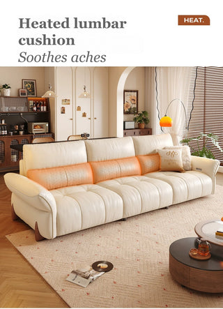 Heated lumbar cushion
