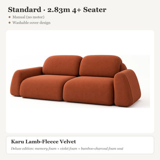 Standard · 2.83m 4+ Seater · Karu Lamb-Fleece Velvet