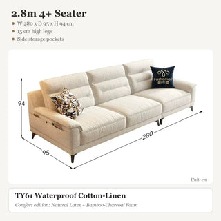 2.8m 4+ Seater