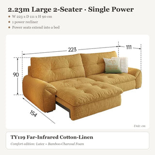 2.23m Large 2-Seater · Single Power