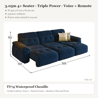 3.05m 4+ Seater · Triple Power · Voice + Remote