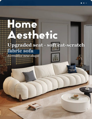 Emilola Piano-Key Fabric Sofa, view 5