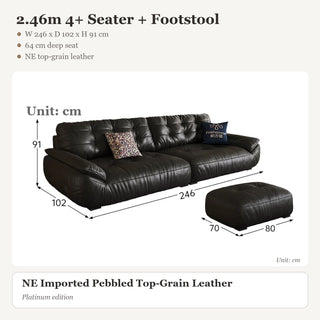 2.46m 4+ Seater + Footstool