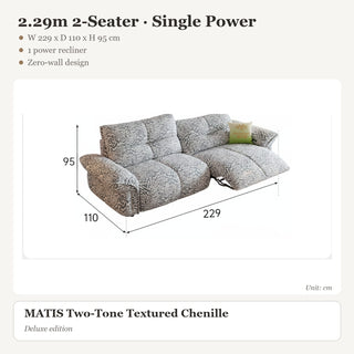 2.29m 2-Seater · Single Power