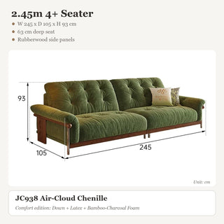 2.45m 4+ Seater