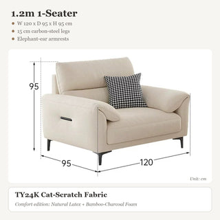 1.2m 1-Seater