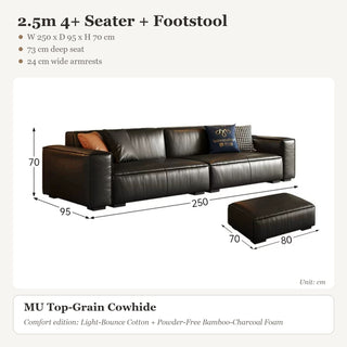 2.5m 4+ Seater + Footstool