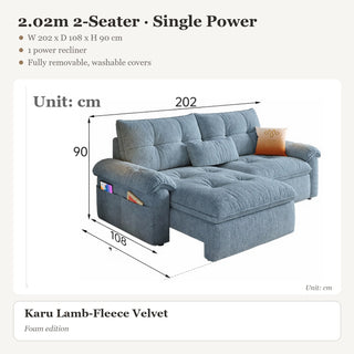 2.02m 2-Seater · Single Power
