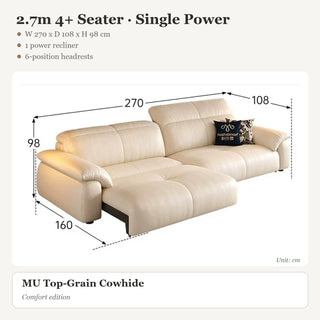 2.7m 4+ Seater · Single Power