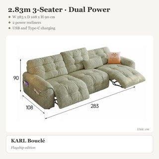 2.83m 3-Seater · Dual Power