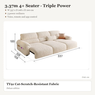 3.37m 4+ Seater · Triple Power