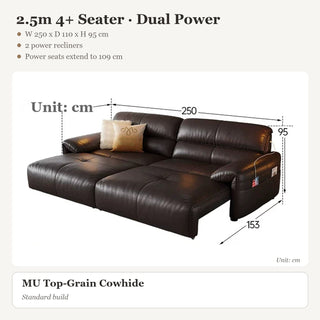 2.5m 4+ Seater · Dual Power