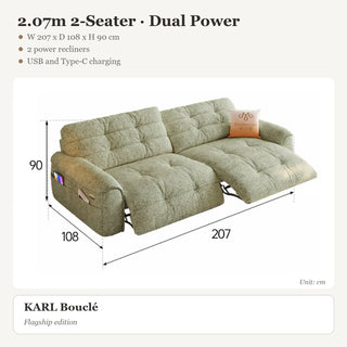 2.07m 2-Seater · Dual Power