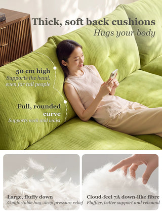 Thick, soft back cushions
