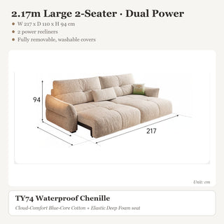 2.17m Large 2-Seater · Dual Power