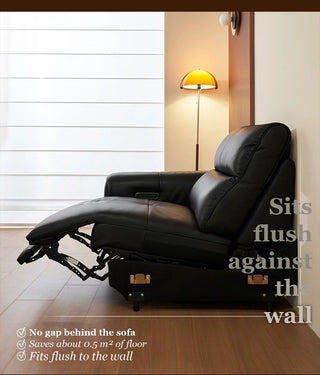 Sits flush against the wall