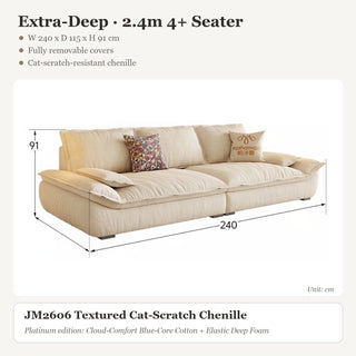 Extra-Deep · 2.4m 4+ Seater