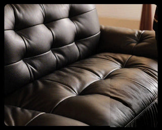 Hand-tufted leather