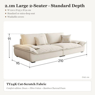 2.1m Large 2-Seater · Standard Depth