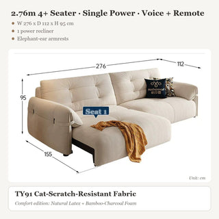 2.76m 4+ Seater · Single Power · Voice + Remote