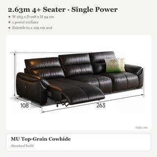 2.63m 4+ Seater · Single Power