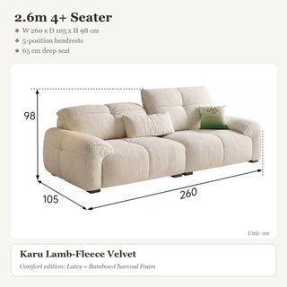 2.6m 4+ Seater
