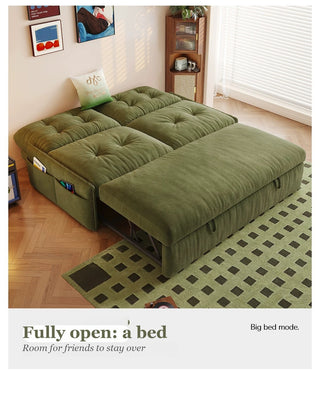 Fully open: a bed