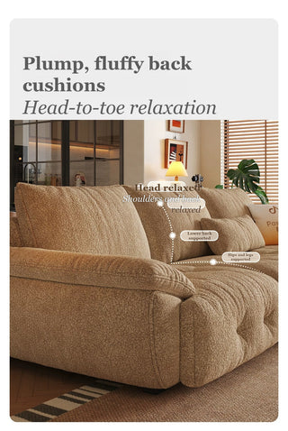 Plump, fluffy back cushions