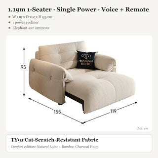 1.19m 1-Seater · Single Power · Voice + Remote