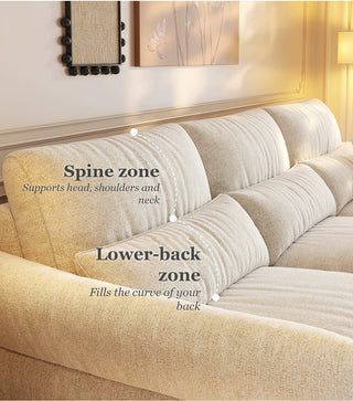 Segmented back cushions