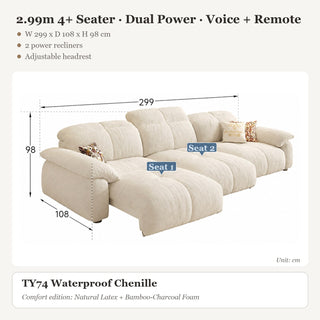 2.99m 4+ Seater · Dual Power · Voice + Remote