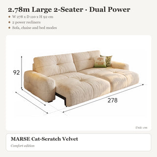 2.78m Large 2-Seater · Dual Power
