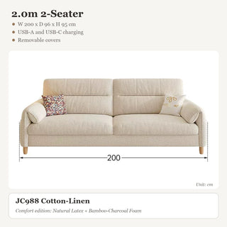 2.0m 2-Seater