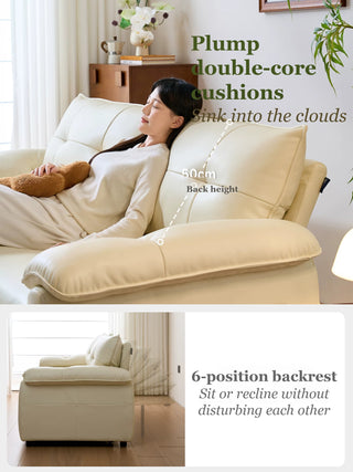 Plump back cushions