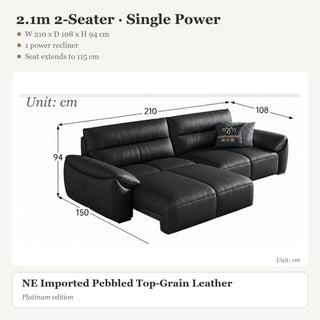 2.1m 2-Seater · Single Power