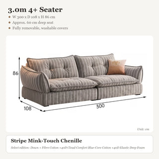 3.0m 4+ Seater