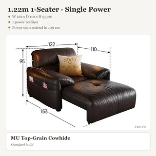 1.22m 1-Seater · Single Power