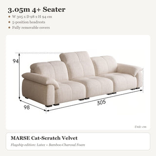 3.05m 4+ Seater