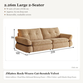 2.26m Large 2-Seater