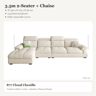 3.5m 2-Seater + Chaise