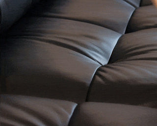 Tufted leather