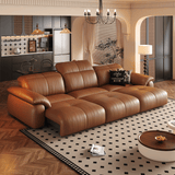 Wriggs Leather Electric Sofa Bed by Esteller (Water Repellent & App + Remote Control)
