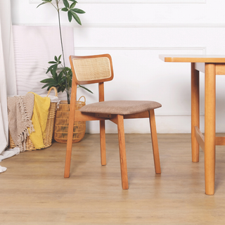 Willy Rattan Wooden Dining Chair