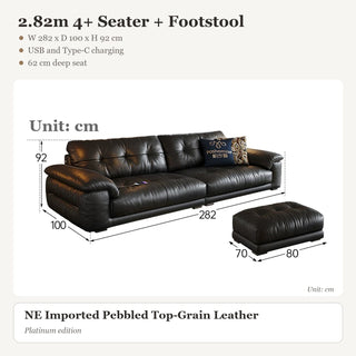 2.82m 4+ Seater + Footstool