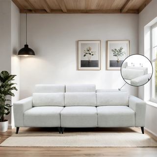 Shoalis Fabric Adjustable Backrest Sofa by Esteller (Pet Friendly & Easy Clean)