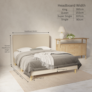 Kira Fabric Bed Frame (Water Repellent & Pet friendly) By Esteller