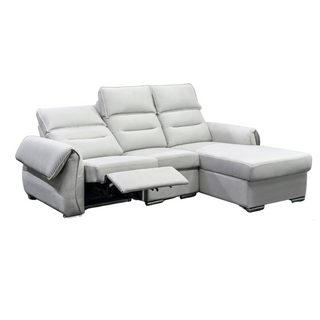 Jamesse Fabric Electric Recliner L-Shaped Sofa (Pet Friendly)