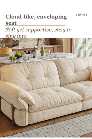 Cloud-like, enveloping seat