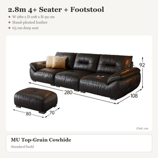 2.8m 4+ Seater + Footstool