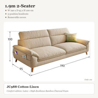 1.9m 2-Seater